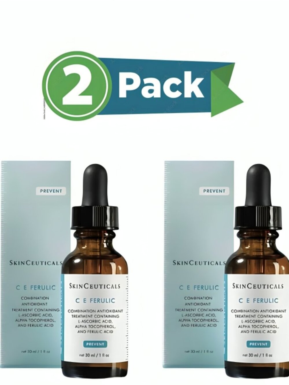 SkinCeuticals CE Ferulic 15% Vitamin C Serum 1 floz Anti Aging Face Treatment 2X